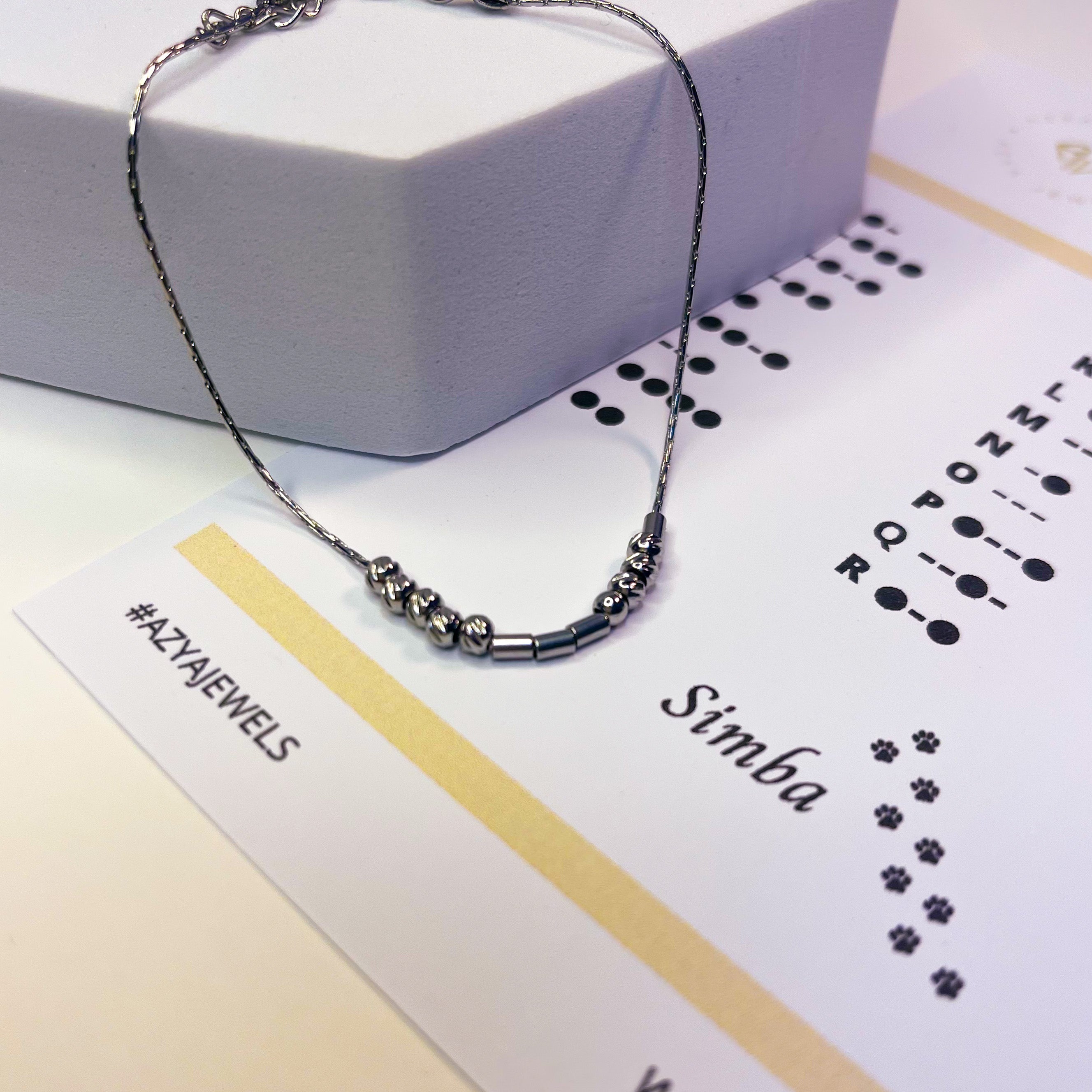 Morse code bracelet